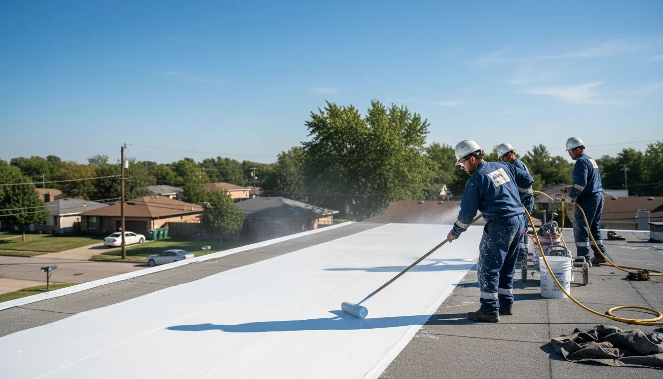 Commercial roof coating in Bushland, TX near me